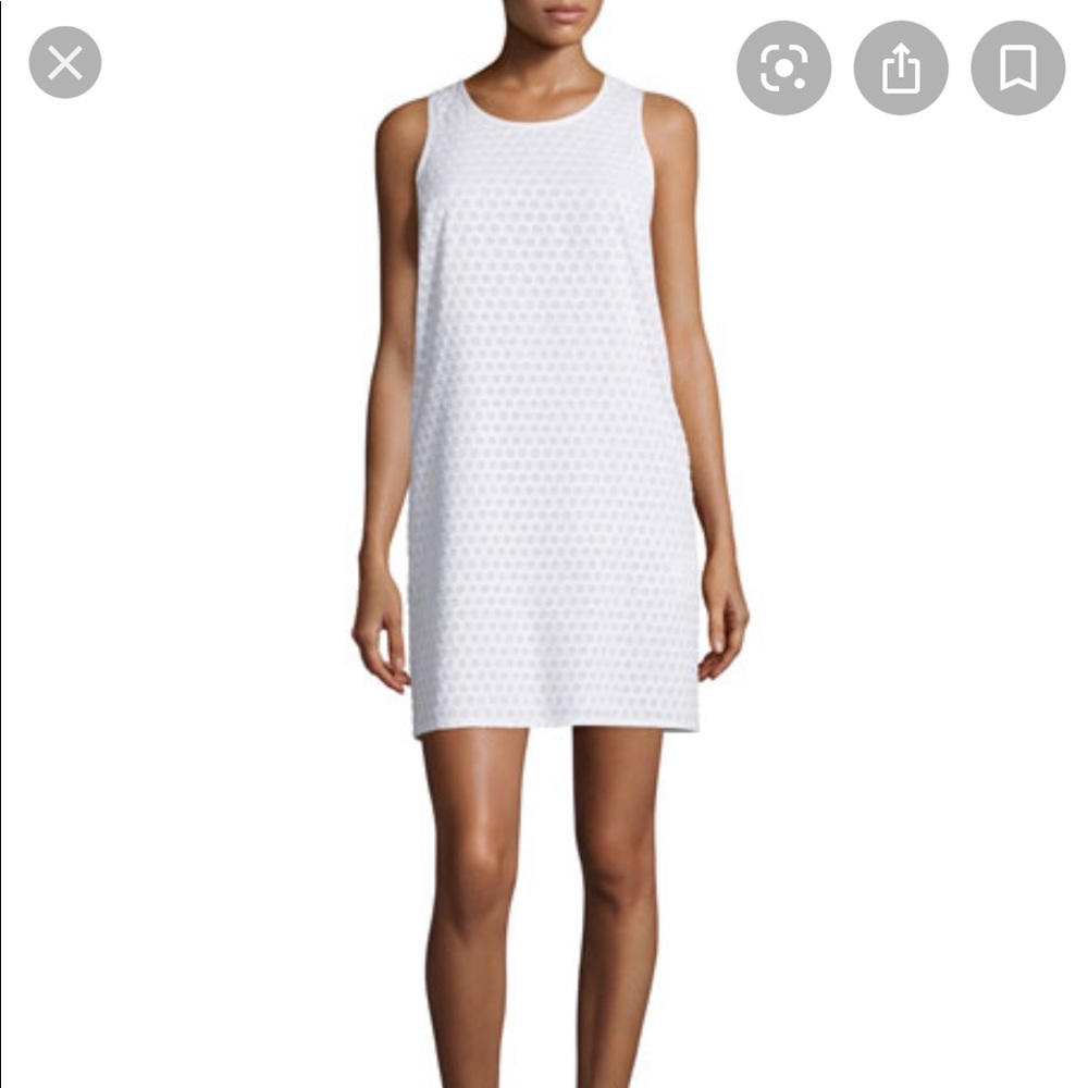 Rag & Bone Evie Honeycomb Shift Dress, White